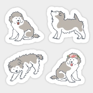 Alaskan Malamute Puppies Sticker